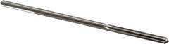 Made in USA - 0.17" High Speed Steel 6 Flute Chucking Reamer - Straight Flute, 0.1595" Straight Shank, 1-1/8" Flute Length, 4-1/2" OAL - Eagle Tool & Supply