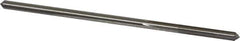 Made in USA - 0.174" High Speed Steel 6 Flute Chucking Reamer - Straight Flute, 0.1645" Straight Shank, 1-1/8" Flute Length, 4-1/2" OAL - Eagle Tool & Supply