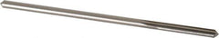 Made in USA - 0.1745" High Speed Steel 6 Flute Chucking Reamer - Straight Flute, 0.1645" Straight Shank, 1-1/8" Flute Length, 4-1/2" OAL - Eagle Tool & Supply