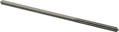 Made in USA - 0.176" High Speed Steel 6 Flute Chucking Reamer - Straight Flute, 0.1645" Straight Shank, 1-1/8" Flute Length, 4-1/2" OAL - Eagle Tool & Supply