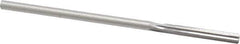Made in USA - 0.1805" High Speed Steel 6 Flute Chucking Reamer - Straight Flute, 0.1755" Straight Shank, 1-1/8" Flute Length, 4-1/2" OAL - Eagle Tool & Supply