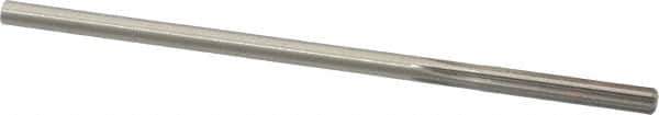 Made in USA - 0.1815" High Speed Steel 6 Flute Chucking Reamer - Straight Flute, 0.1755" Straight Shank, 1-1/8" Flute Length, 4-1/2" OAL - Eagle Tool & Supply