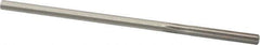 Made in USA - 0.1815" High Speed Steel 6 Flute Chucking Reamer - Straight Flute, 0.1755" Straight Shank, 1-1/8" Flute Length, 4-1/2" OAL - Eagle Tool & Supply