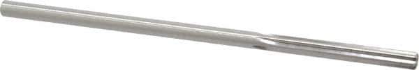 Made in USA - 0.2045" High Speed Steel 6 Flute Chucking Reamer - Straight Flute, 0.1945" Straight Shank, 1-1/4" Flute Length, 5" OAL - Eagle Tool & Supply
