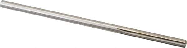 Made in USA - 0.2065" High Speed Steel 6 Flute Chucking Reamer - Straight Flute, 0.2016" Straight Shank, 1-1/4" Flute Length, 5" OAL - Eagle Tool & Supply