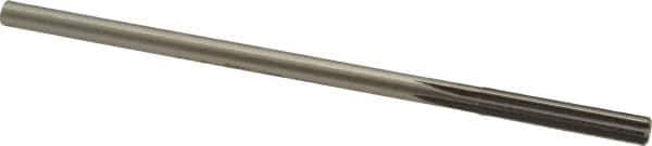 Made in USA - 0.218" High Speed Steel 6 Flute Chucking Reamer - Straight Flute, 0.2075" Straight Shank, 1-1/4" Flute Length, 5" OAL - Eagle Tool & Supply