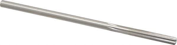 Made in USA - 7/32" High Speed Steel 6 Flute Chucking Reamer - Straight Flute, 0.2075" Straight Shank, 1-1/4" Flute Length, 5" OAL - Eagle Tool & Supply