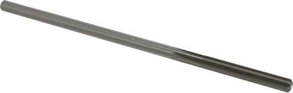 Made in USA - 0.233" High Speed Steel 6 Flute Chucking Reamer - Straight Flute, 0.2173" Straight Shank, 1-1/2" Flute Length, 6" OAL - Eagle Tool & Supply