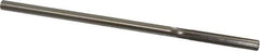Made in USA - 0.245" High Speed Steel 6 Flute Chucking Reamer - Straight Flute, 0.2329" Straight Shank, 1-1/2" Flute Length, 6" OAL - Eagle Tool & Supply