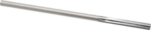 Made in USA - 0.247" High Speed Steel 6 Flute Chucking Reamer - Straight Flute, 0.2405" Straight Shank, 1-1/2" Flute Length, 6" OAL - Eagle Tool & Supply