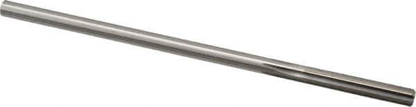 Made in USA - 0.2475" High Speed Steel 6 Flute Chucking Reamer - Straight Flute, 0.2329" Straight Shank, 1-1/2" Flute Length, 6" OAL - Eagle Tool & Supply