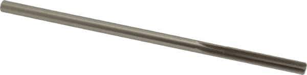Made in USA - 0.2535" High Speed Steel 6 Flute Chucking Reamer - Straight Flute, 0.2405" Straight Shank, 1-1/2" Flute Length, 6" OAL - Eagle Tool & Supply