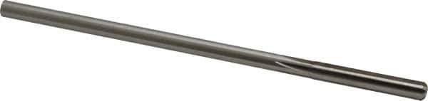 Made in USA - 0.254" High Speed Steel 6 Flute Chucking Reamer - Straight Flute, 0.2405" Straight Shank, 1-1/2" Flute Length, 6" OAL - Eagle Tool & Supply