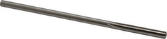 Made in USA - 0.254" High Speed Steel 6 Flute Chucking Reamer - Straight Flute, 0.2405" Straight Shank, 1-1/2" Flute Length, 6" OAL - Eagle Tool & Supply