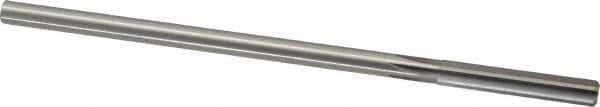 Made in USA - 0.269" High Speed Steel 6 Flute Chucking Reamer - Straight Flute, 1/4" Straight Shank, 1-1/2" Flute Length, 6" OAL - Eagle Tool & Supply
