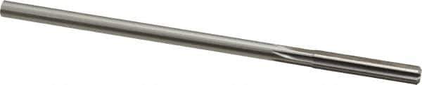 Made in USA - 0.271" High Speed Steel 6 Flute Chucking Reamer - Straight Flute, 1/4" Straight Shank, 1-1/2" Flute Length, 6" OAL - Eagle Tool & Supply