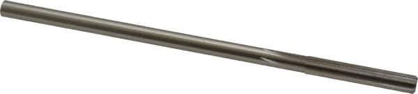 Made in USA - 0.274" High Speed Steel 6 Flute Chucking Reamer - Straight Flute, 1/4" Straight Shank, 1-1/2" Flute Length, 6" OAL - Eagle Tool & Supply