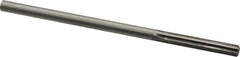 Made in USA - 0.283" High Speed Steel 6 Flute Chucking Reamer - Straight Flute, 1/4" Straight Shank, 1-1/2" Flute Length, 6" OAL - Eagle Tool & Supply