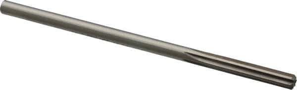 Made in USA - 0.288" High Speed Steel 6 Flute Chucking Reamer - Straight Flute, 1/4" Straight Shank, 1-1/2" Flute Length, 6" OAL - Eagle Tool & Supply