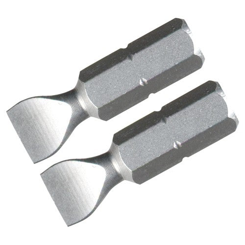 Slotted Insert Bit On 5/16″ Hex Drive 10.0 × 41mm (2 Bit Pack) - Eagle Tool & Supply