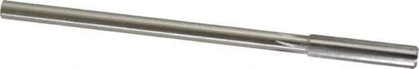 Made in USA - 0.34" High Speed Steel 6 Flute Chucking Reamer - Straight Flute, 0.2792" Straight Shank, 1-1/2" Flute Length, 6" OAL - Eagle Tool & Supply