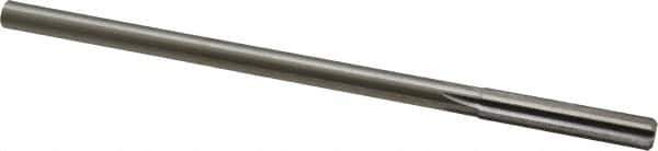 Made in USA - 11/32" High Speed Steel 6 Flute Chucking Reamer - Straight Flute, 0.2792" Straight Shank, 1-1/2" Flute Length, 6" OAL - Eagle Tool & Supply