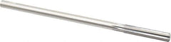 Made in USA - 0.349" High Speed Steel 6 Flute Chucking Reamer - Straight Flute, 0.3105" Straight Shank, 1-3/4" Flute Length, 7" OAL - Eagle Tool & Supply