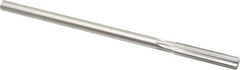 Made in USA - 0.352" High Speed Steel 6 Flute Chucking Reamer - Straight Flute, 0.3105" Straight Shank, 1-3/4" Flute Length, 7" OAL - Eagle Tool & Supply
