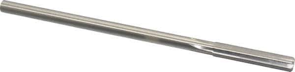 Made in USA - 0.354" High Speed Steel 6 Flute Chucking Reamer - Straight Flute, 0.3105" Straight Shank, 1-3/4" Flute Length, 7" OAL - Eagle Tool & Supply