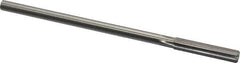 Made in USA - 0.359" High Speed Steel 6 Flute Chucking Reamer - Straight Flute, 0.3105" Straight Shank, 1-3/4" Flute Length, 7" OAL - Eagle Tool & Supply