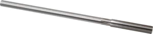 Made in USA - 0.367" High Speed Steel 6 Flute Chucking Reamer - Straight Flute, 0.3105" Straight Shank, 1-3/4" Flute Length, 7" OAL - Eagle Tool & Supply