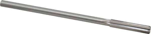 Made in USA - 0.37" High Speed Steel 6 Flute Chucking Reamer - Straight Flute, 0.3105" Straight Shank, 1-3/4" Flute Length, 7" OAL - Eagle Tool & Supply