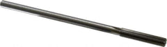 Made in USA - 0.3765" High Speed Steel 6 Flute Chucking Reamer - Straight Flute, 0.3105" Straight Shank, 1-3/4" Flute Length, 7" OAL - Eagle Tool & Supply
