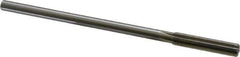 Made in USA - 0.382" High Speed Steel 6 Flute Chucking Reamer - Straight Flute, 0.3105" Straight Shank, 1-3/4" Flute Length, 7" OAL - Eagle Tool & Supply