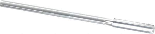 Made in USA - 0.388" High Speed Steel 6 Flute Chucking Reamer - Straight Flute, 0.3105" Straight Shank, 1-3/4" Flute Length, 7" OAL - Eagle Tool & Supply