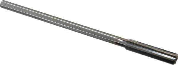 Made in USA - 0.402" High Speed Steel 6 Flute Chucking Reamer - Straight Flute, 0.3105" Straight Shank, 1-3/4" Flute Length, 7" OAL - Eagle Tool & Supply