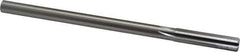 Made in USA - 0.407" High Speed Steel 6 Flute Chucking Reamer - Straight Flute, 0.3105" Straight Shank, 1-3/4" Flute Length, 7" OAL - Eagle Tool & Supply