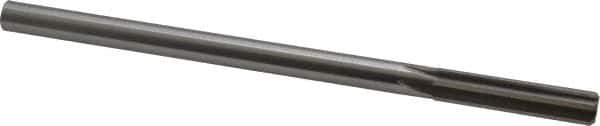 Made in USA - 0.409" High Speed Steel 6 Flute Chucking Reamer - Straight Flute, 0.3105" Straight Shank, 1-3/4" Flute Length, 7" OAL - Eagle Tool & Supply