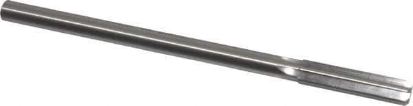 Made in USA - 0.427" High Speed Steel 6 Flute Chucking Reamer - Straight Flute, 0.373" Straight Shank, 1-3/4" Flute Length, 7" OAL - Eagle Tool & Supply