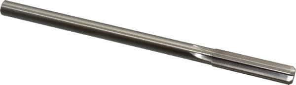 Made in USA - 0.429" High Speed Steel 6 Flute Chucking Reamer - Straight Flute, 0.373" Straight Shank, 1-3/4" Flute Length, 7" OAL - Eagle Tool & Supply