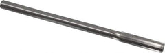 Made in USA - 0.433" High Speed Steel 6 Flute Chucking Reamer - Straight Flute, 0.373" Straight Shank, 1-3/4" Flute Length, 7" OAL - Eagle Tool & Supply