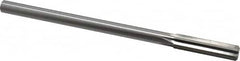 Made in USA - 0.434" High Speed Steel 6 Flute Chucking Reamer - Eagle Tool & Supply