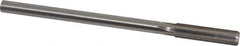 Made in USA - 0.436" High Speed Steel 6 Flute Chucking Reamer - Straight Flute, 0.373" Straight Shank, 1-3/4" Flute Length, 7" OAL - Eagle Tool & Supply