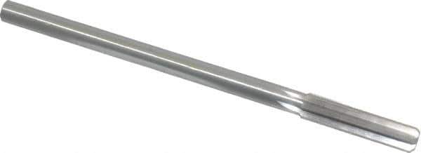 Made in USA - 0.439" High Speed Steel 6 Flute Chucking Reamer - Straight Flute, 0.373" Straight Shank, 1-3/4" Flute Length, 7" OAL - Eagle Tool & Supply