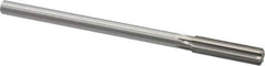 Made in USA - 0.44" High Speed Steel 6 Flute Chucking Reamer - Straight Flute, 0.373" Straight Shank, 1-3/4" Flute Length, 7" OAL - Eagle Tool & Supply