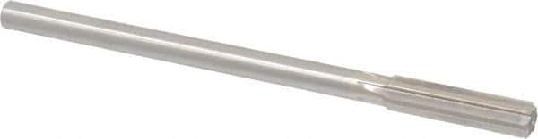 Made in USA - 0.442" High Speed Steel 6 Flute Chucking Reamer - Straight Flute, 0.373" Straight Shank, 1-3/4" Flute Length, 7" OAL - Eagle Tool & Supply