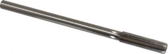 Made in USA - 0.447" High Speed Steel 6 Flute Chucking Reamer - Straight Flute, 0.373" Straight Shank, 1-3/4" Flute Length, 7" OAL - Eagle Tool & Supply