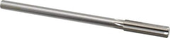 Made in USA - 0.452" High Speed Steel 6 Flute Chucking Reamer - Straight Flute, 0.373" Straight Shank, 1-3/4" Flute Length, 7" OAL - Eagle Tool & Supply