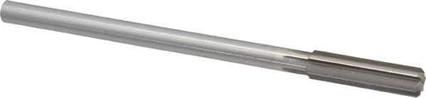 Made in USA - 0.465" High Speed Steel 6 Flute Chucking Reamer - Straight Flute, 0.373" Straight Shank, 1-3/4" Flute Length, 7" OAL - Eagle Tool & Supply