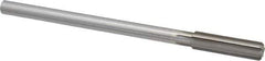 Made in USA - 0.465" High Speed Steel 6 Flute Chucking Reamer - Straight Flute, 0.373" Straight Shank, 1-3/4" Flute Length, 7" OAL - Eagle Tool & Supply